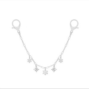 LC Lauren Conrad Silver Snowflake Bag Chain